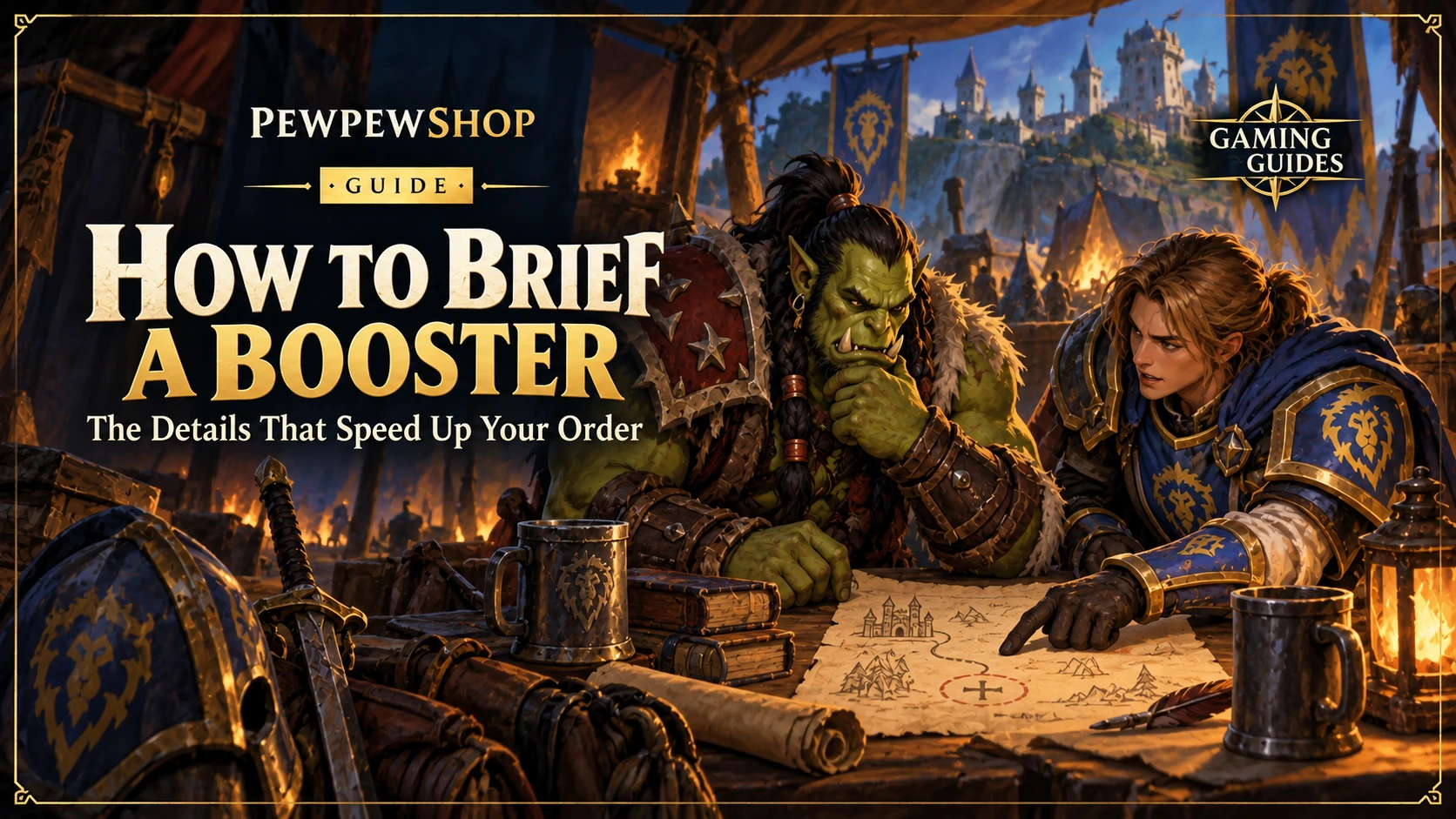 How to Brief a Booster: The Details That Speed Up Your Order — PEWPEWSHOP boosting guide