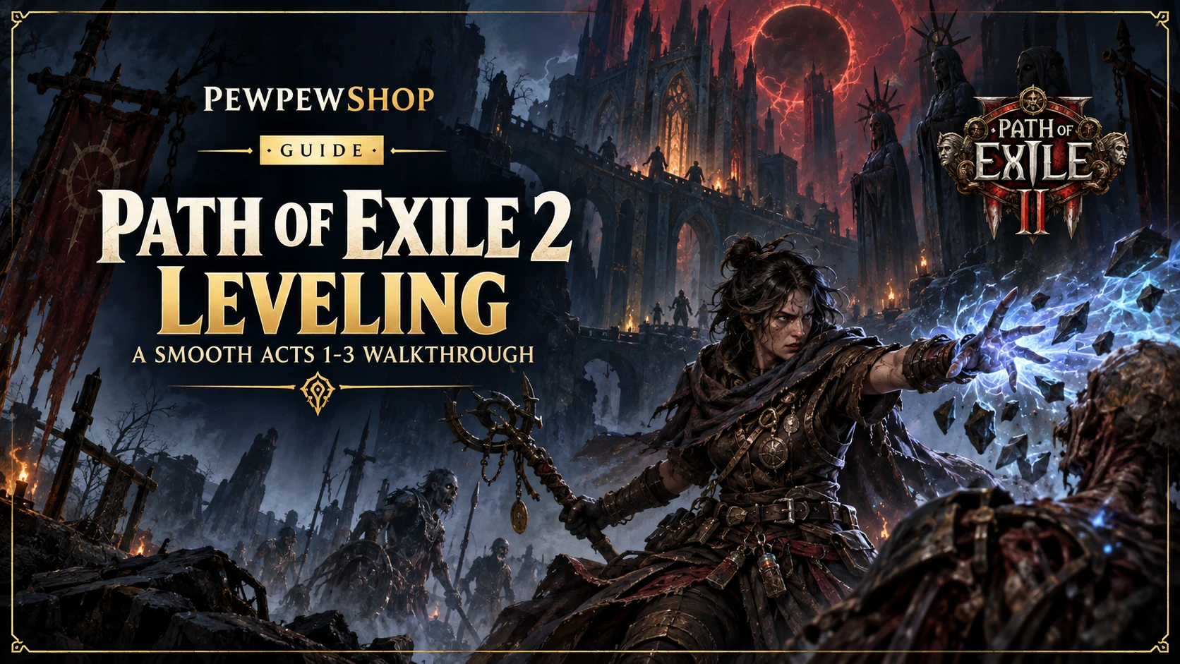 Path of Exile 2 Leveling: A Smooth Acts 1-3 Walkthrough — PEWPEWSHOP boosting guide