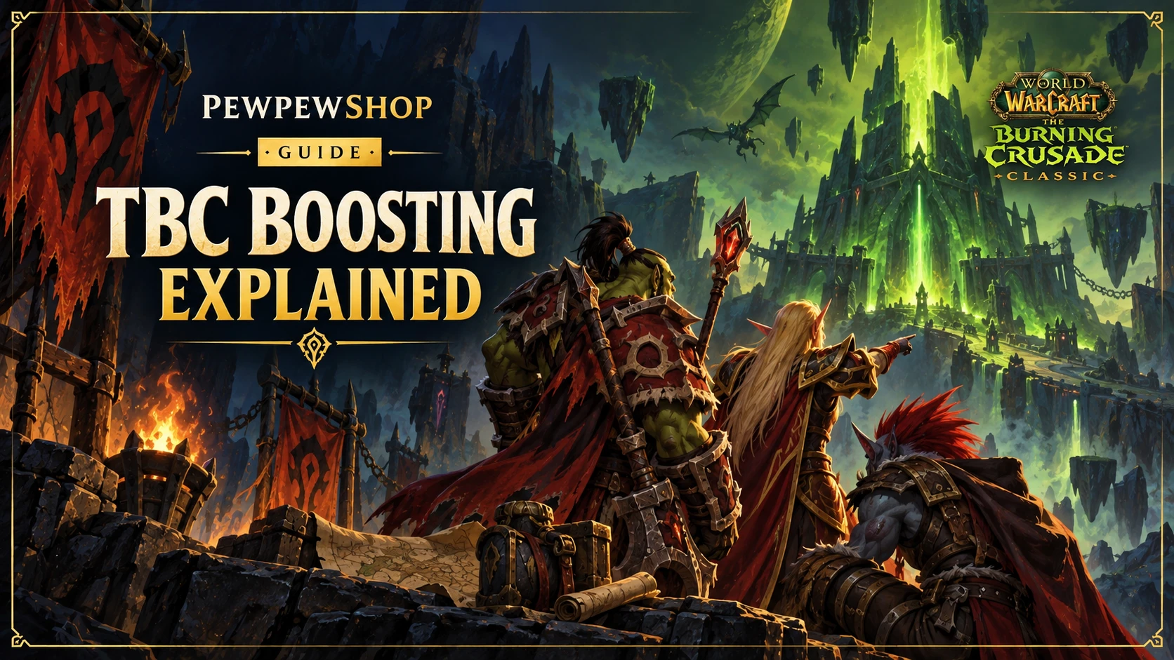 TBC Boosting Explained: What Sells, What It Costs — PEWPEWSHOP boosting guide