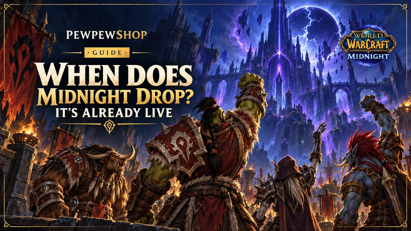 When Does Midnight Drop for WoW? It's Already Live — PEWPEWSHOP boosting guide