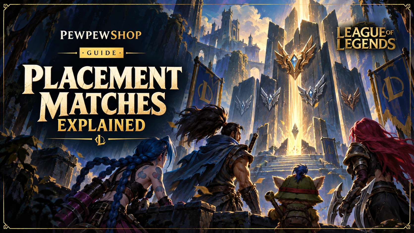 League of Legends placement matches explained: how your rank is decided each season — PEWPEWSHOP boosting guide