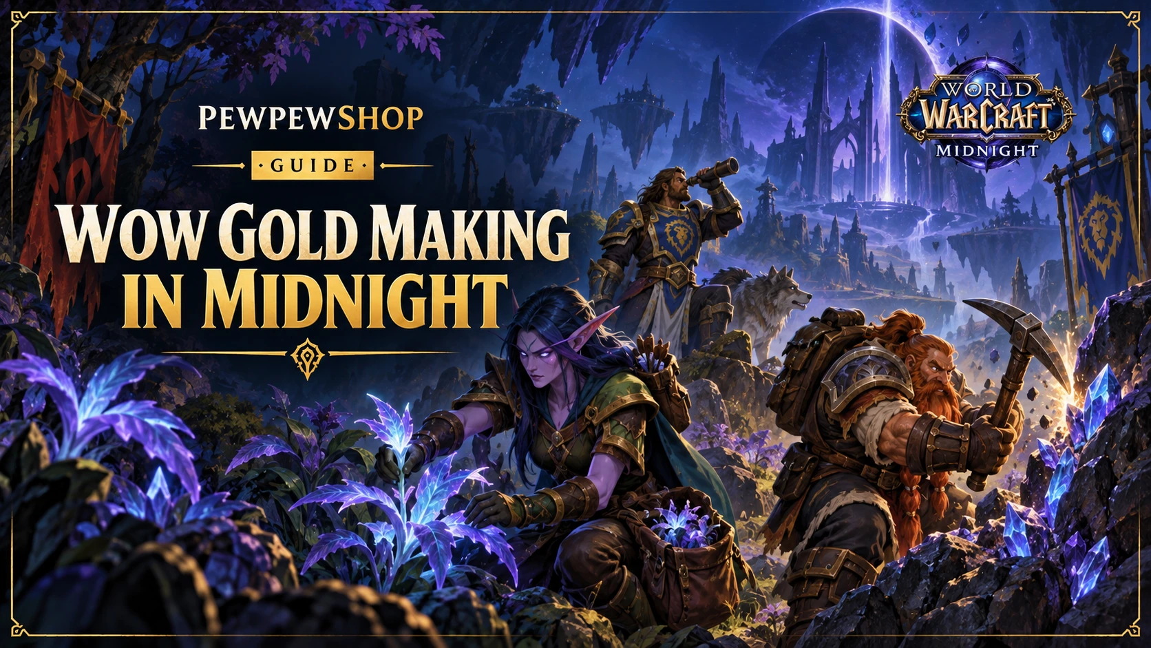 WoW Gold Making in Midnight: What Actually Works — PEWPEWSHOP boosting guide