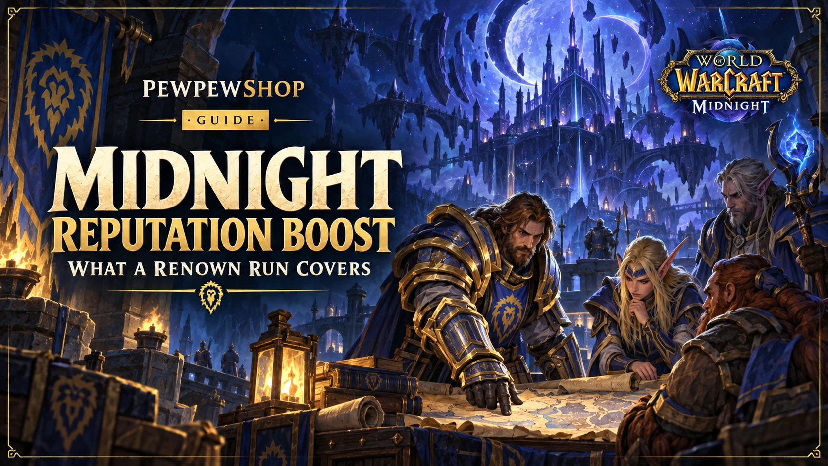 WoW Midnight Reputation Boost: What a Renown Run Covers — PEWPEWSHOP boosting guide