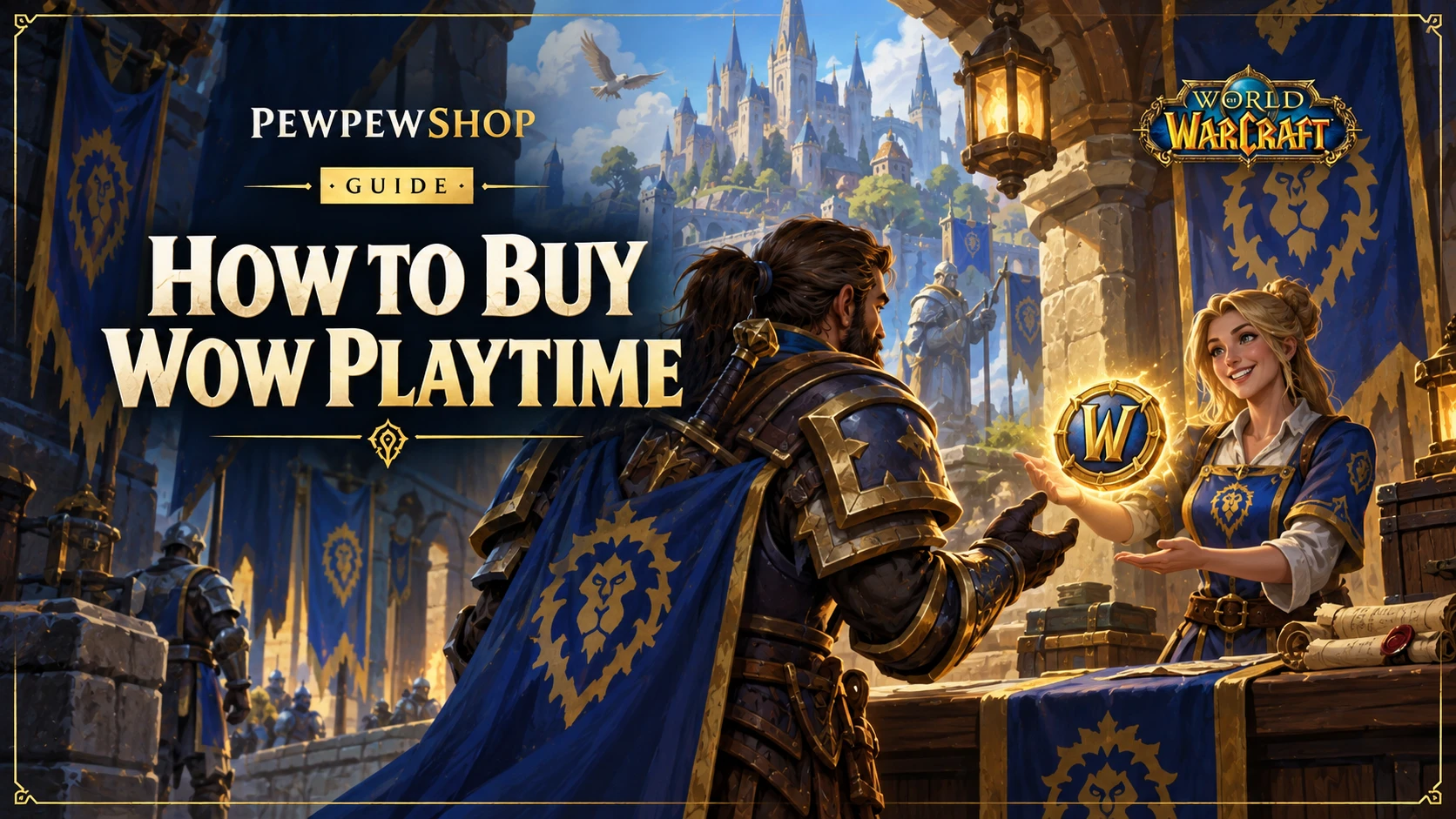 How to Buy WoW Playtime (Game Time) — Fast Guide — PEWPEWSHOP boosting guide