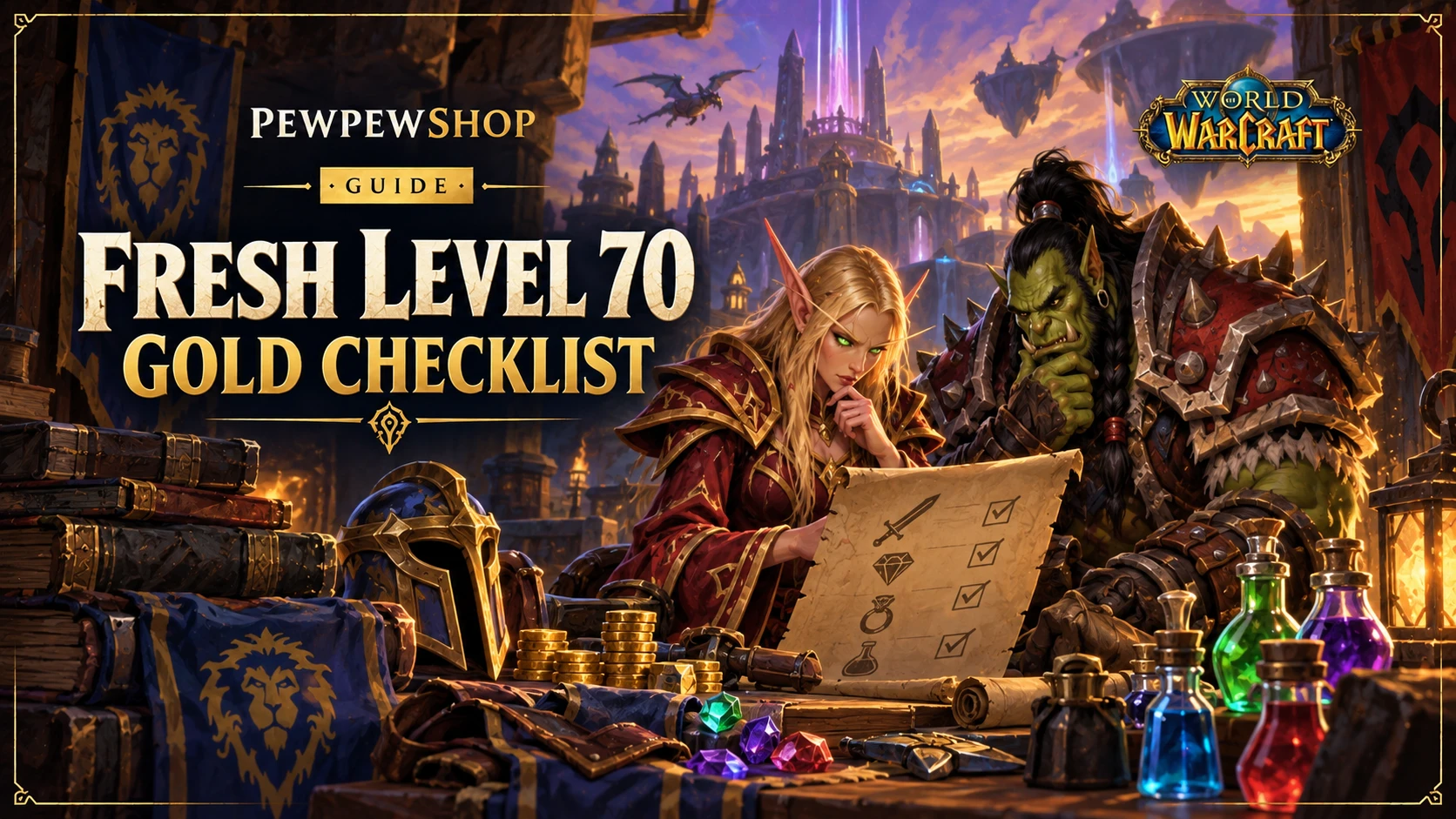 Fresh Level 70 Gold Checklist: Enchants, Gems, and Consumables Costs — PEWPEWSHOP boosting guide