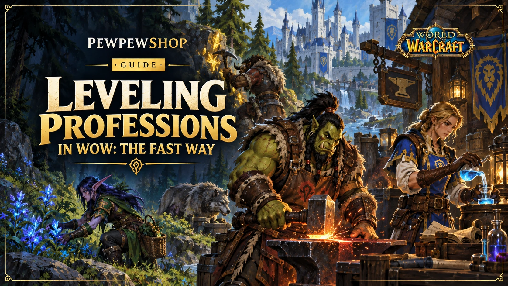 Leveling Professions in WoW: The Fast Way — PEWPEWSHOP boosting guide