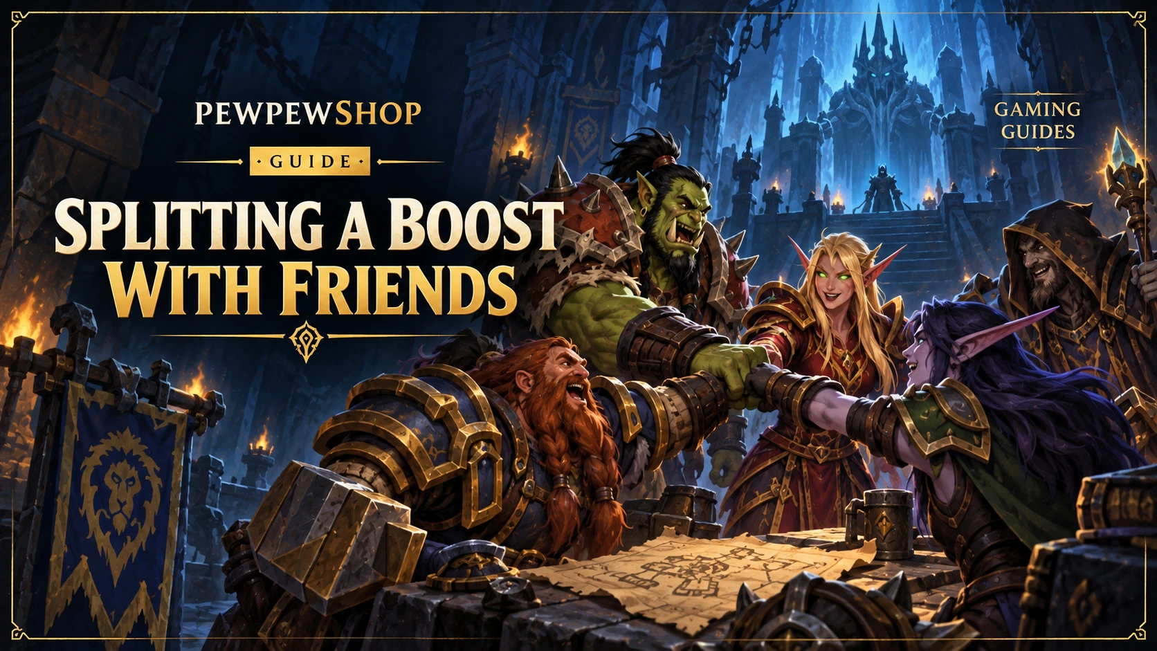 Splitting a Boost With Friends: How Group Orders Lower Per-Person Cost — PEWPEWSHOP boosting guide