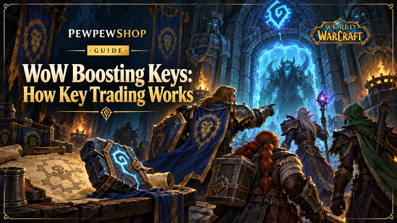 WoW Boosting Keys: How Mythic+ Key Trading Works — PEWPEWSHOP boosting guide