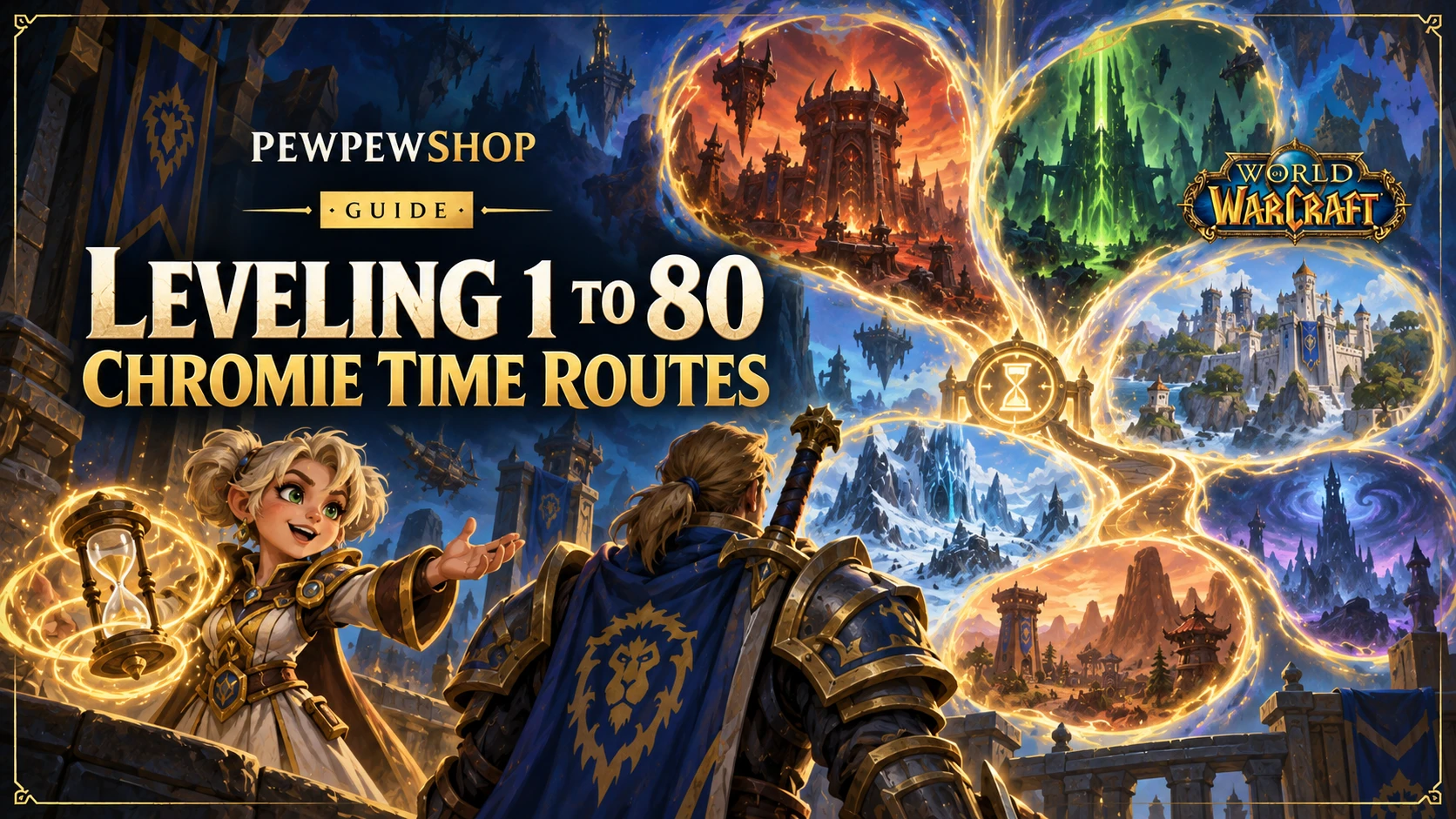 WoW Leveling 1 to 80 in 2026: Chromie Time Routes Ranked — PEWPEWSHOP boosting guide