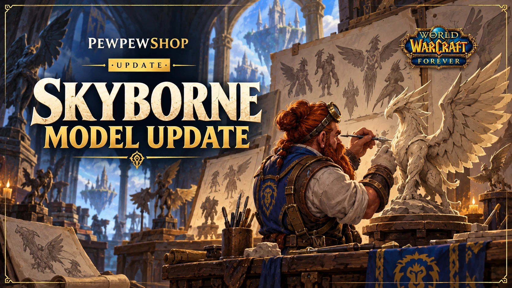 Skyborne SD Models in WoW: Forever: When They Arrive — PEWPEWSHOP boosting guide