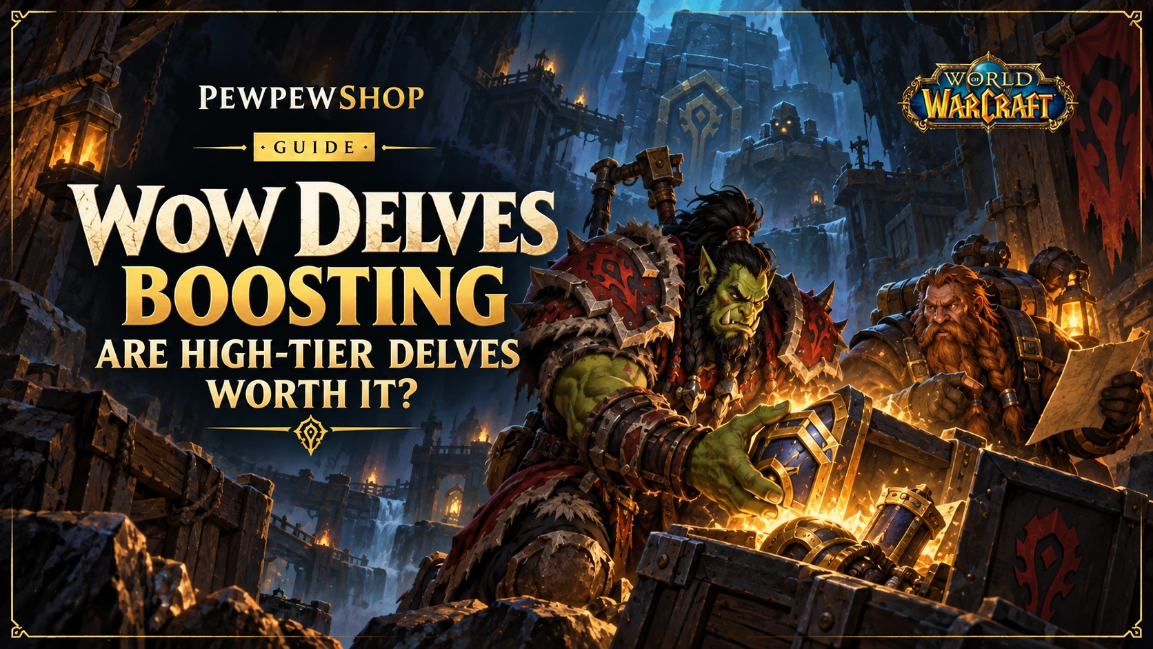 WoW Delves boosting: are high-tier delves worth it in 2026 — PEWPEWSHOP boosting guide