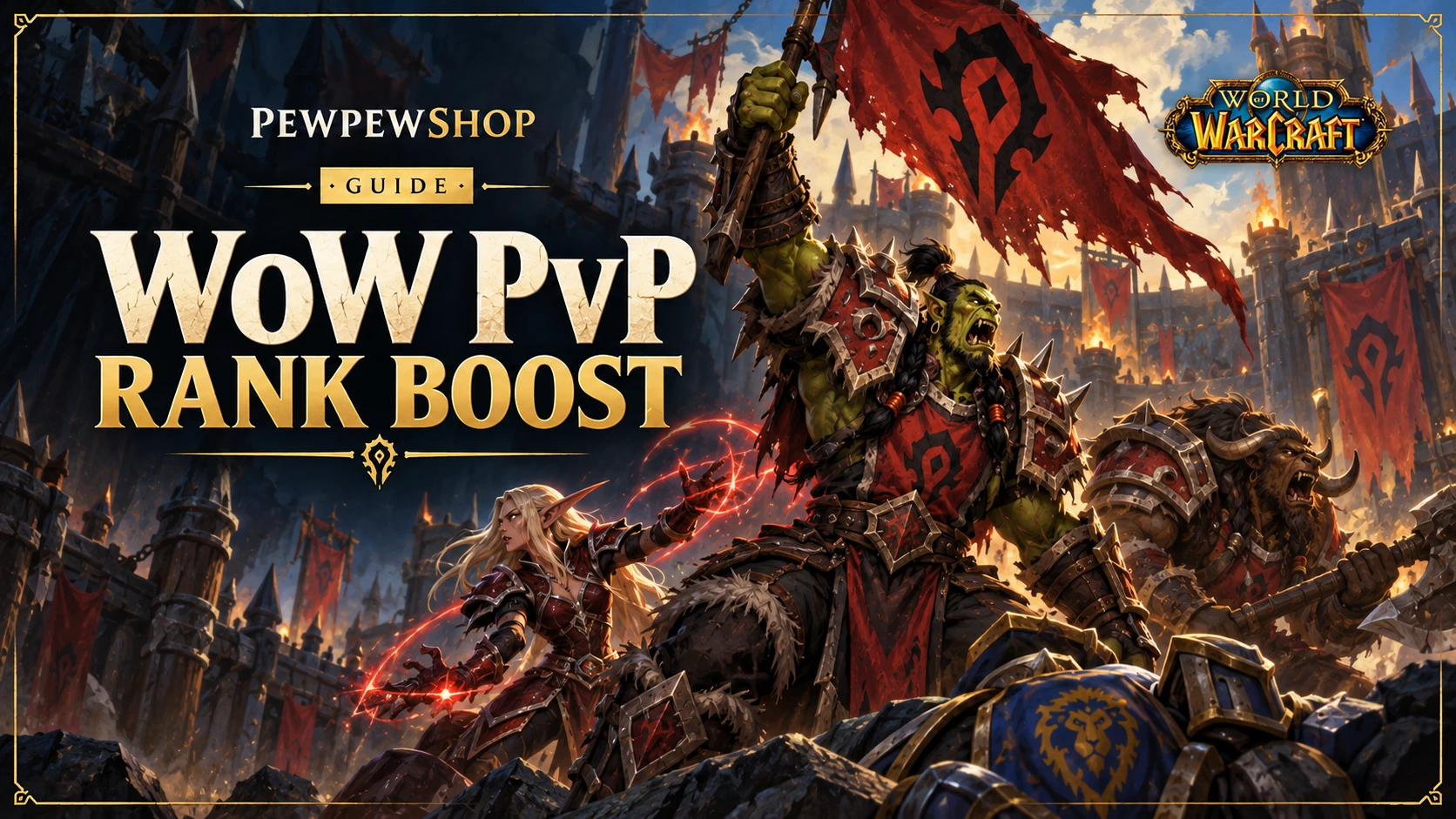 WoW PvP Rank Boost: Ratings, Titles and What a Carry Changes — PEWPEWSHOP boosting guide