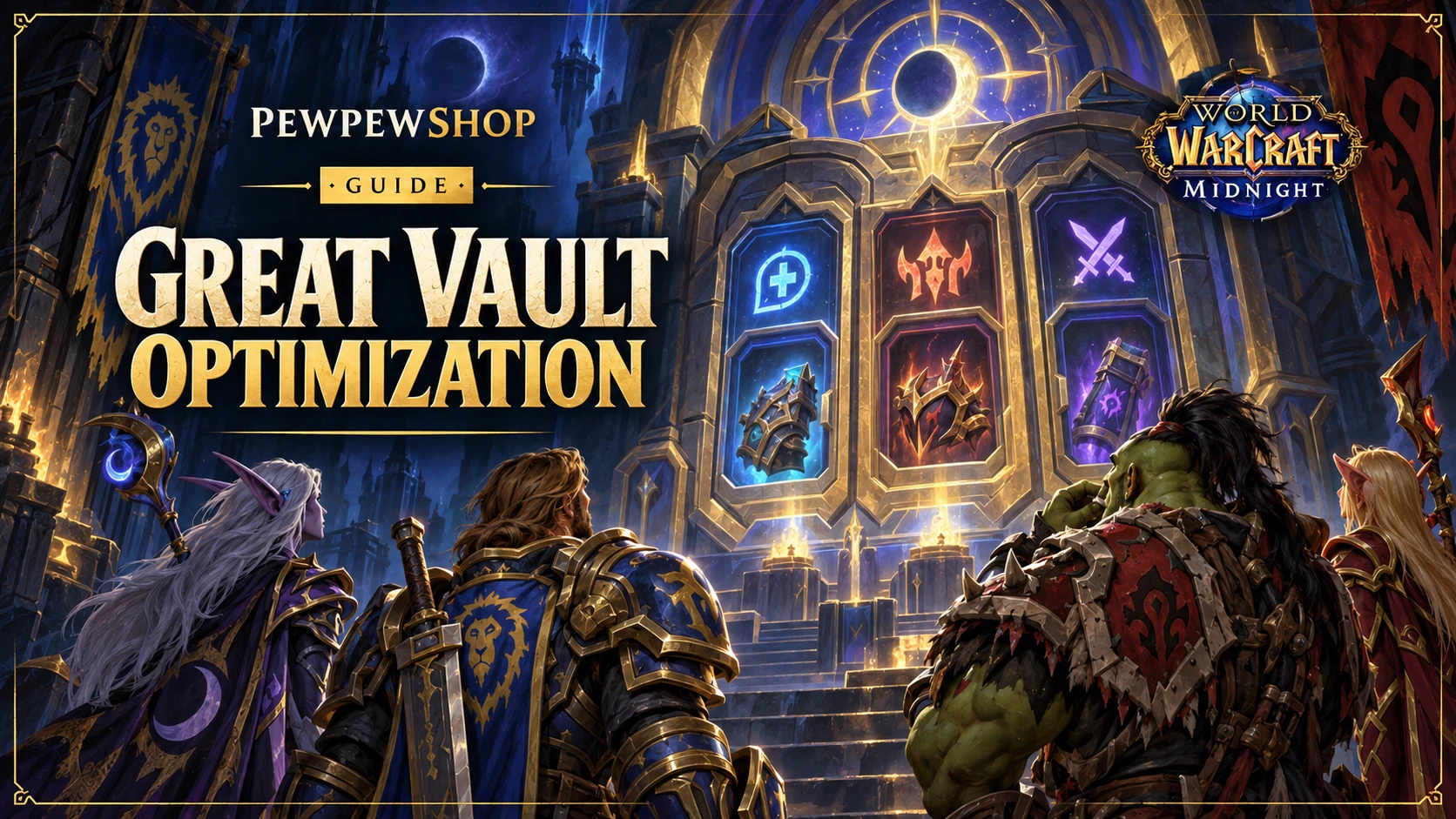 Great Vault Optimization in Midnight Season 1: Mixing M+, Raid, and PvP for the Best Weekly Pick — PEWPEWSHOP boosting guide