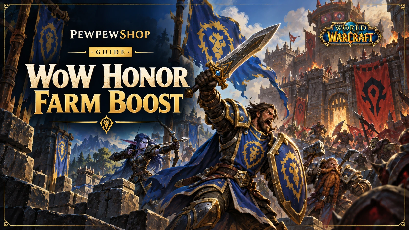 WoW Honor Farm Boost: Fill the Honor Bar Fast — PEWPEWSHOP boosting guide