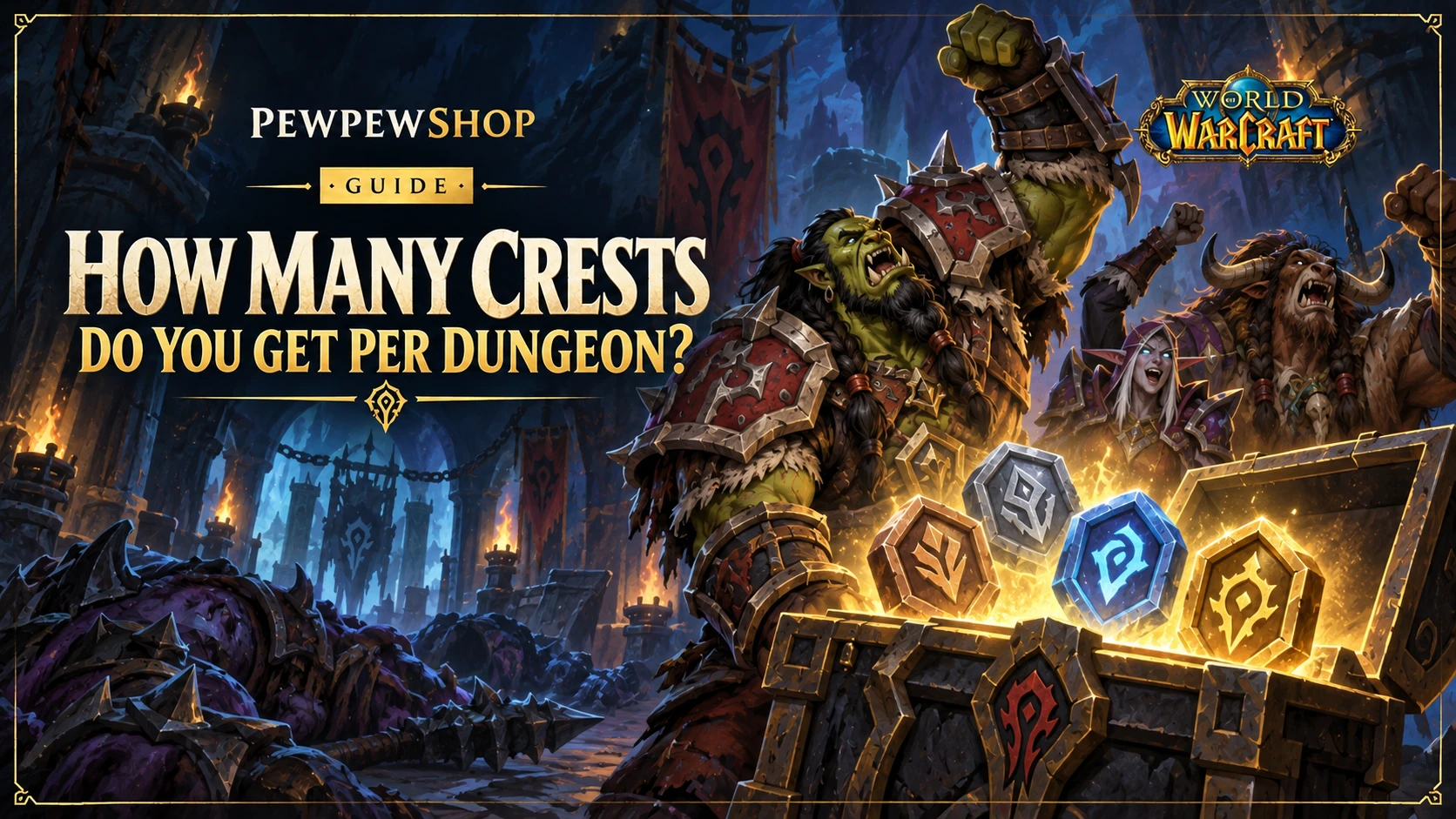 How Many Crests Do You Get Per Dungeon in WoW? — PEWPEWSHOP boosting guide
