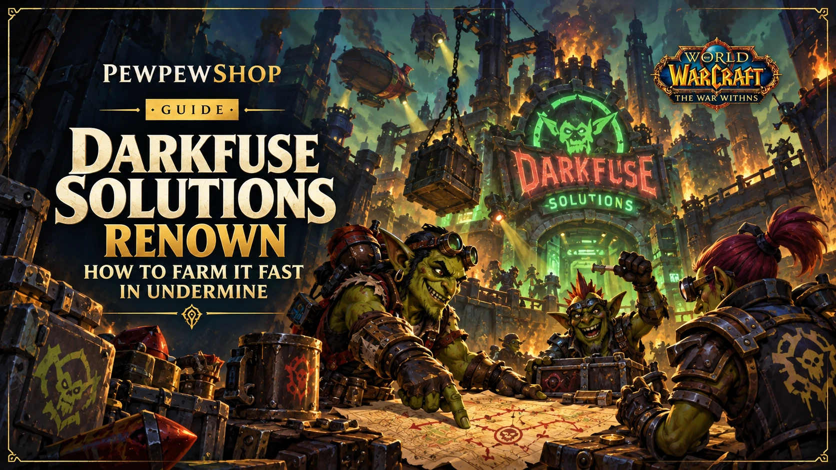 Darkfuse Solutions Renown: How to Farm It Fast in Undermine — PEWPEWSHOP boosting guide