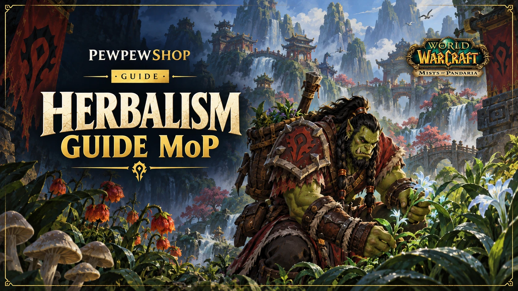 Herbalism Guide MoP (WoW): Fast 1-600 Path — PEWPEWSHOP boosting guide