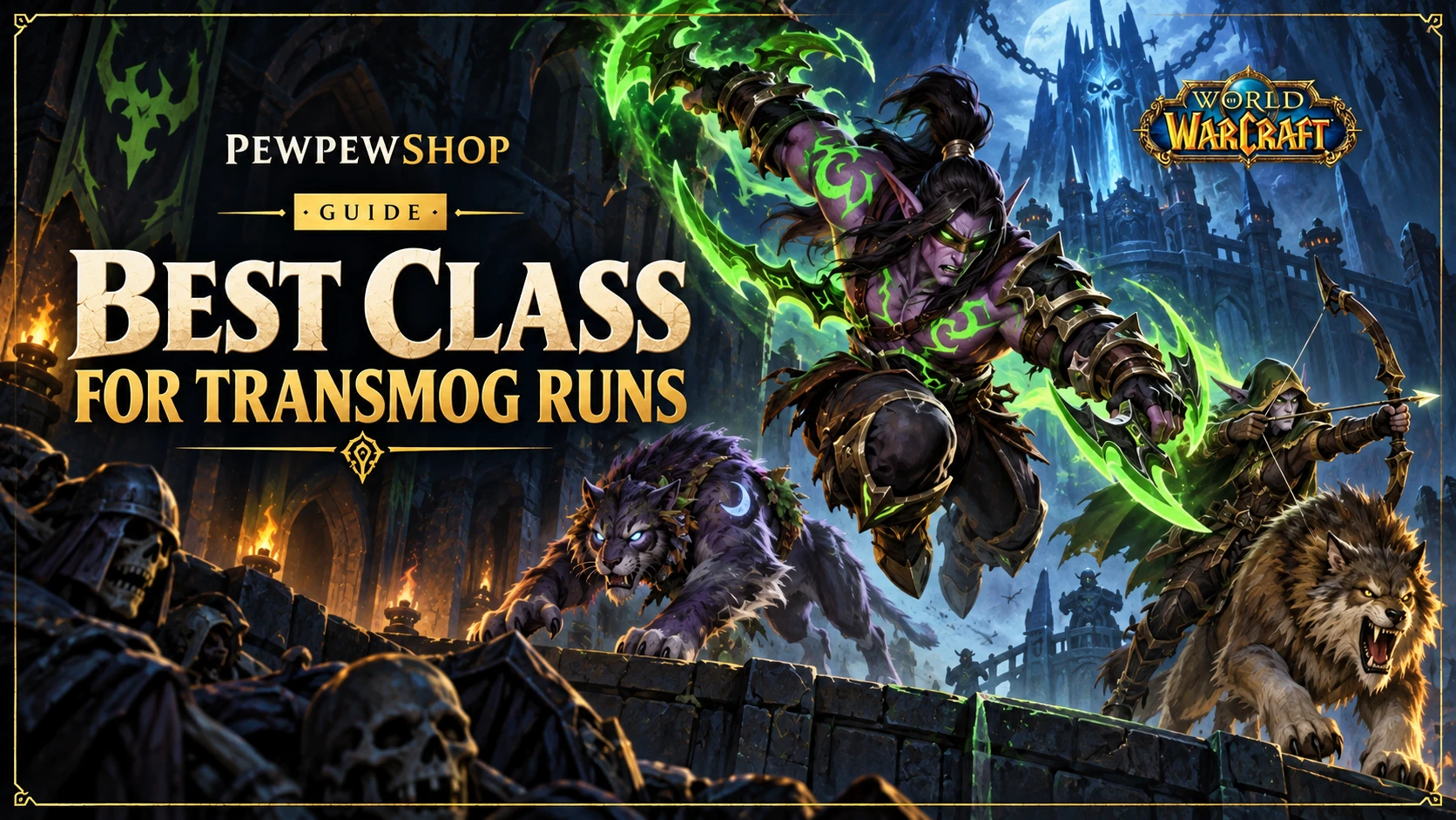 Best Class for Transmog Runs in WoW: Demon Hunter, Druid, Hunter — PEWPEWSHOP boosting guide