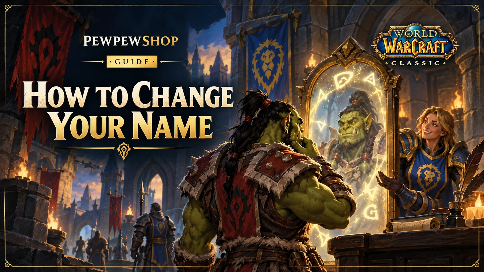 How to Change Your Name in WoW Classic — PEWPEWSHOP boosting guide