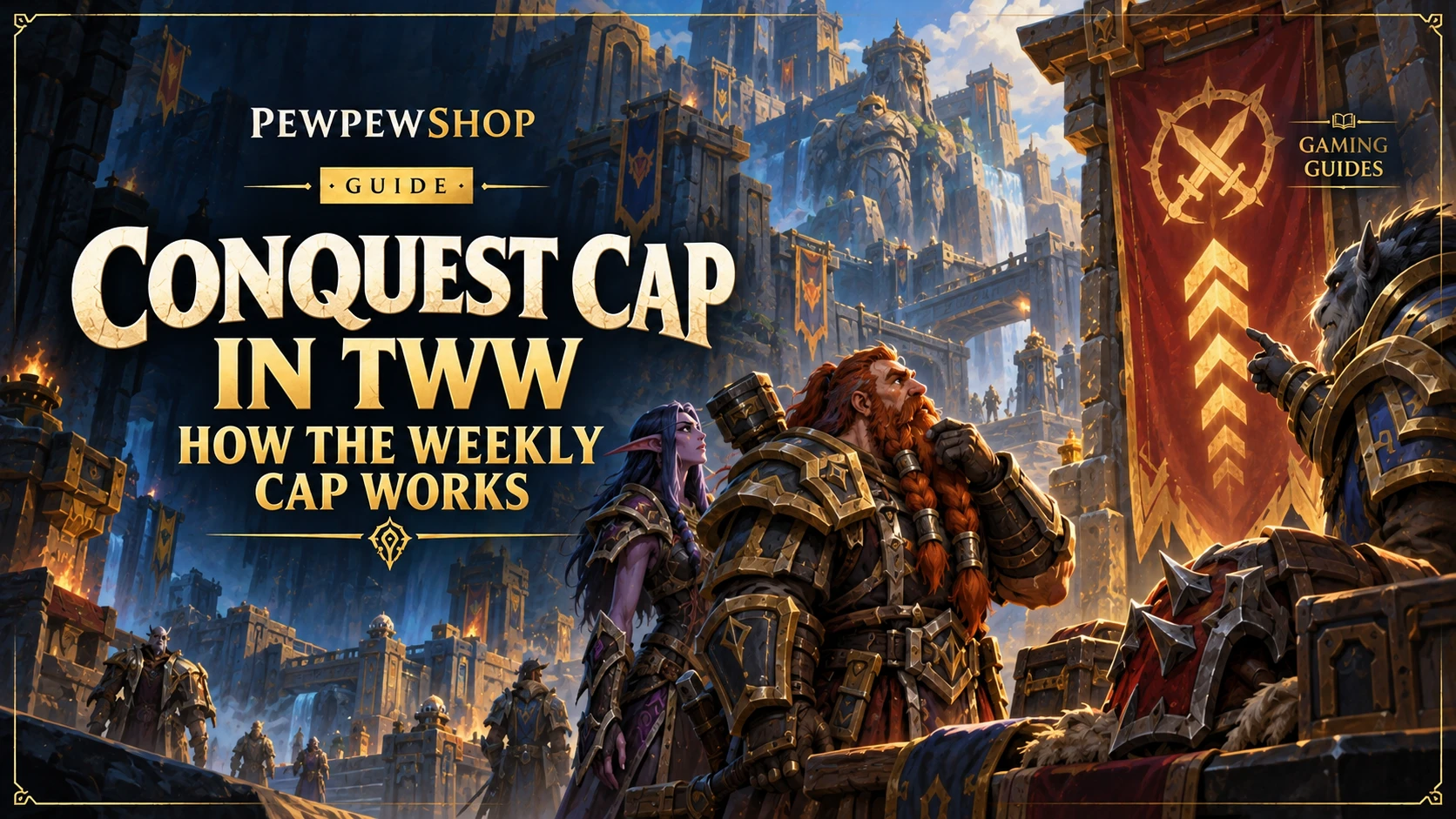 Conquest Cap Increase in TWW: How the Weekly Cap Works — PEWPEWSHOP boosting guide
