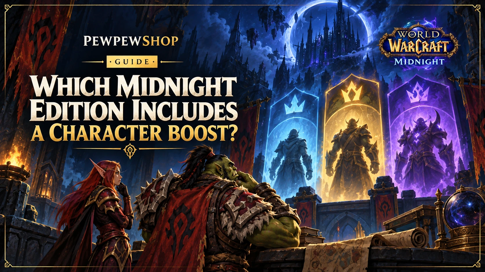 Which Midnight Edition Includes a Character Boost? — PEWPEWSHOP boosting guide
