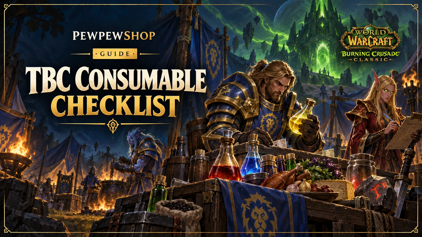 TBC Consumable Checklist: What a Serious Raider Burns Per Week — PEWPEWSHOP boosting guide