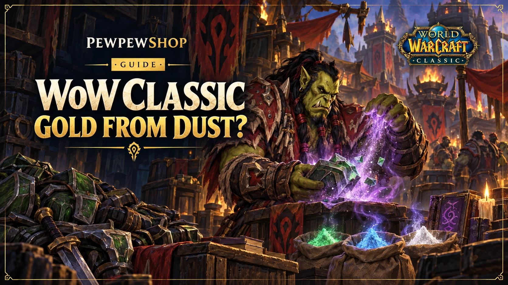 WoW Classic Gold from Dust: Does Disenchanting Pay? — PEWPEWSHOP boosting guide