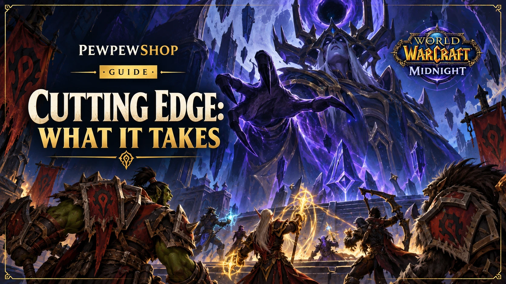WoW Midnight Cutting Edge: What Mythic Final-Boss Prog Actually Demands — PEWPEWSHOP boosting guide