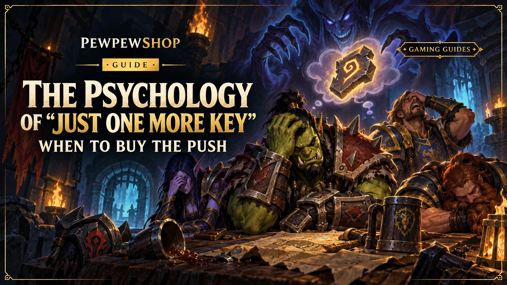 The Psychology of "Just One More Key": When to Buy the Push — PEWPEWSHOP boosting guide
