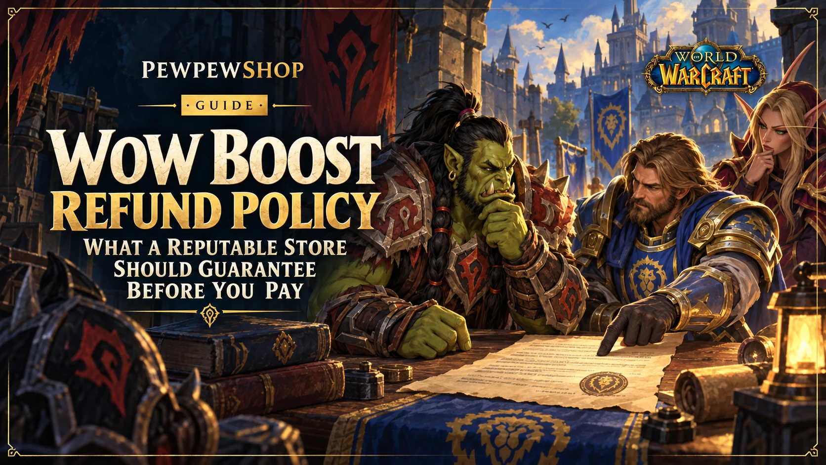 WoW Boost Refund Policy: What a Reputable Store Should Guarantee Before You Pay — PEWPEWSHOP boosting guide