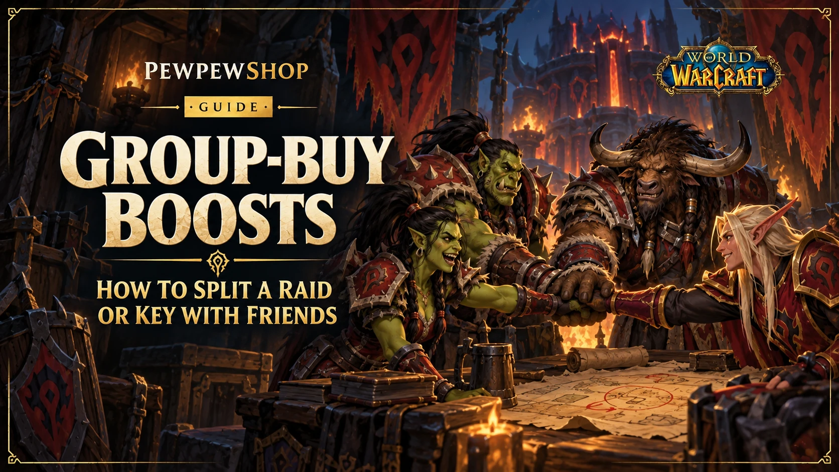 Group-Buy Boosts: How to Split a Raid or Key With Friends — PEWPEWSHOP boosting guide