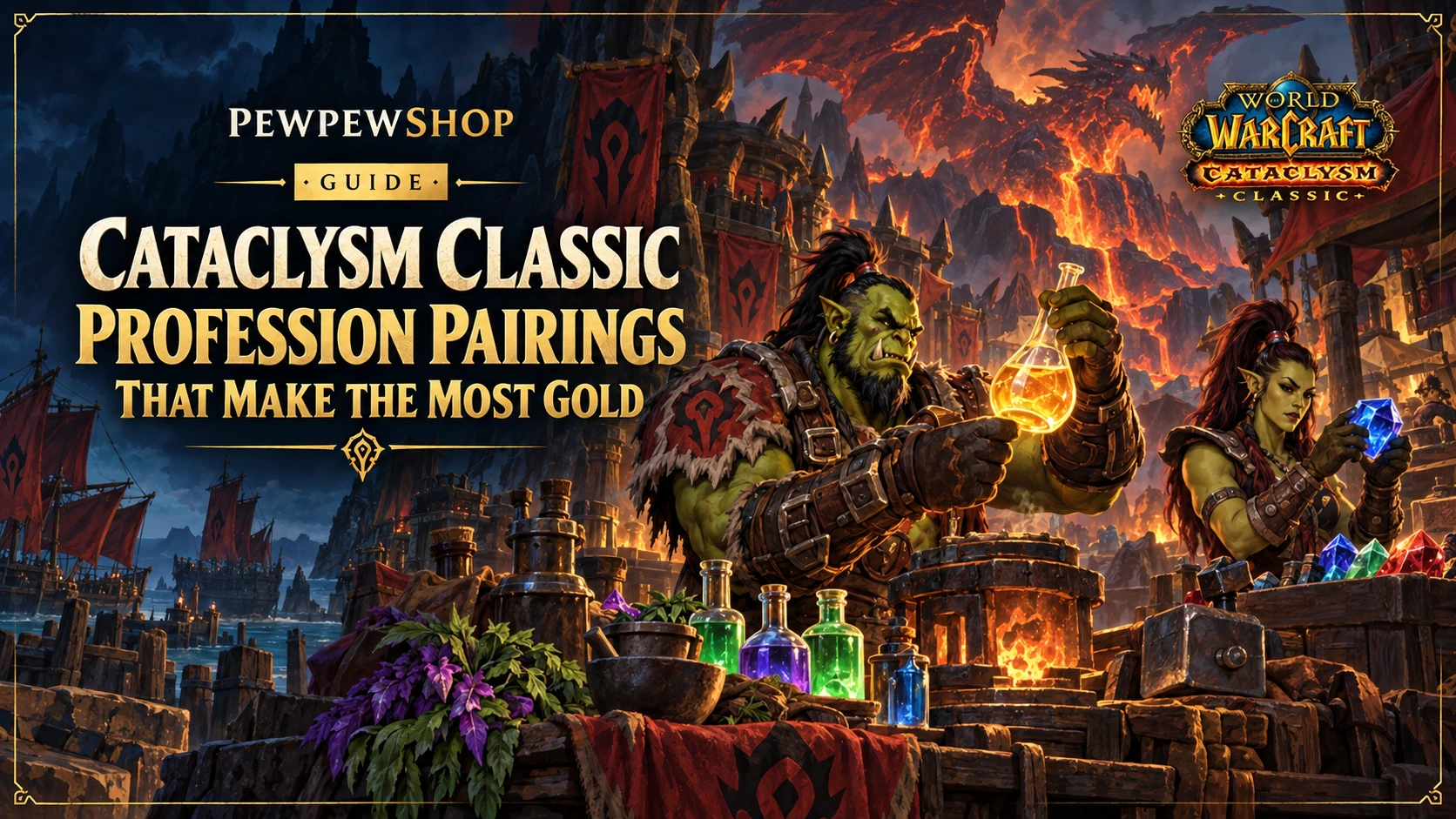 Cataclysm Classic Profession Pairings That Make the Most Gold — PEWPEWSHOP boosting guide