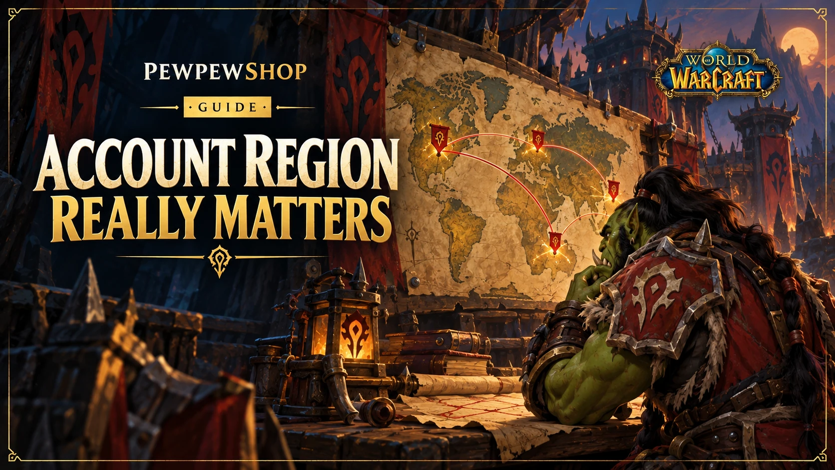 Why a Matched-Region VPN Matters More Than You Think for Your WoW Account — PEWPEWSHOP boosting guide