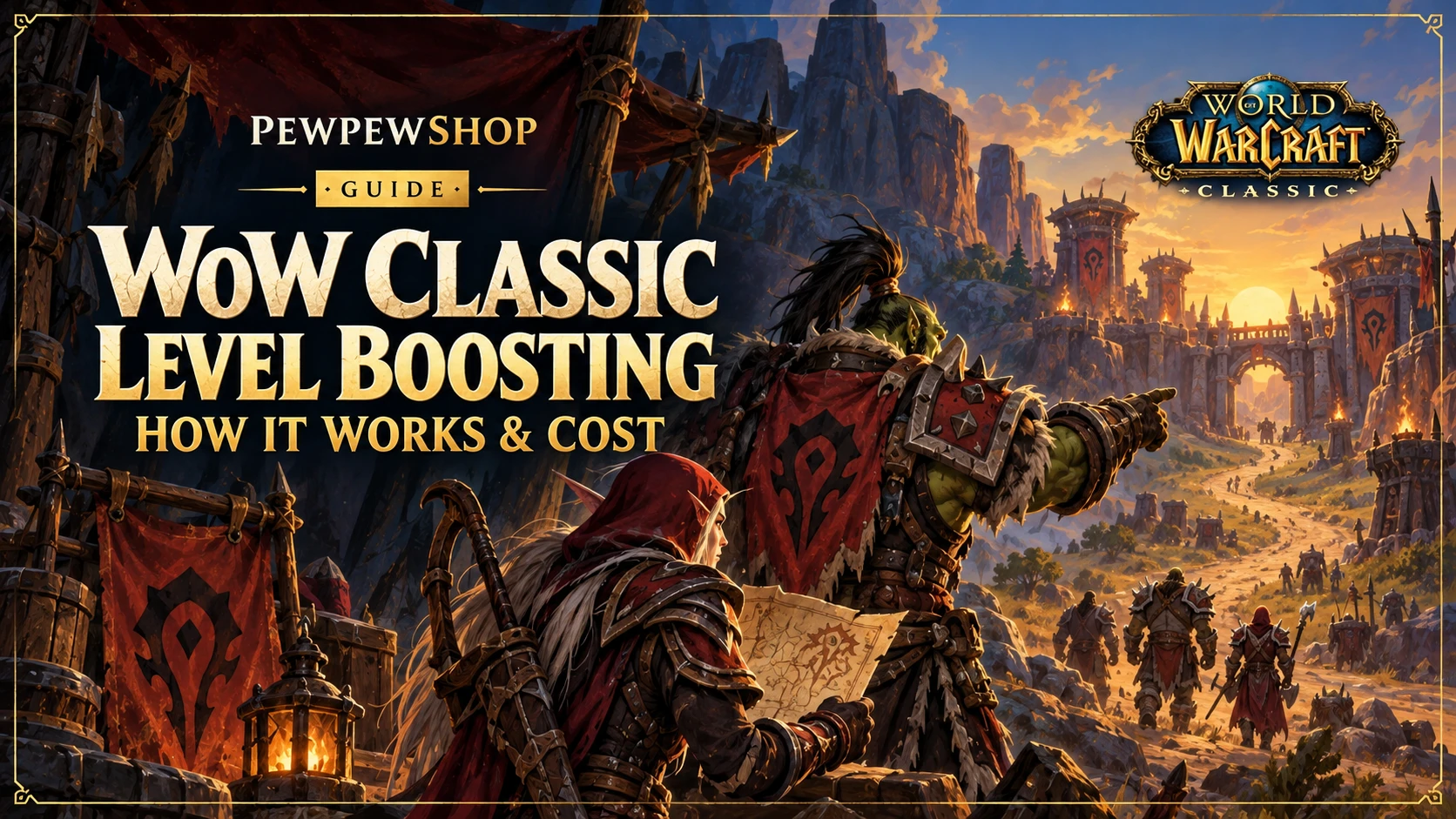 WoW Classic Level Boosting: How It Works & Cost — PEWPEWSHOP boosting guide