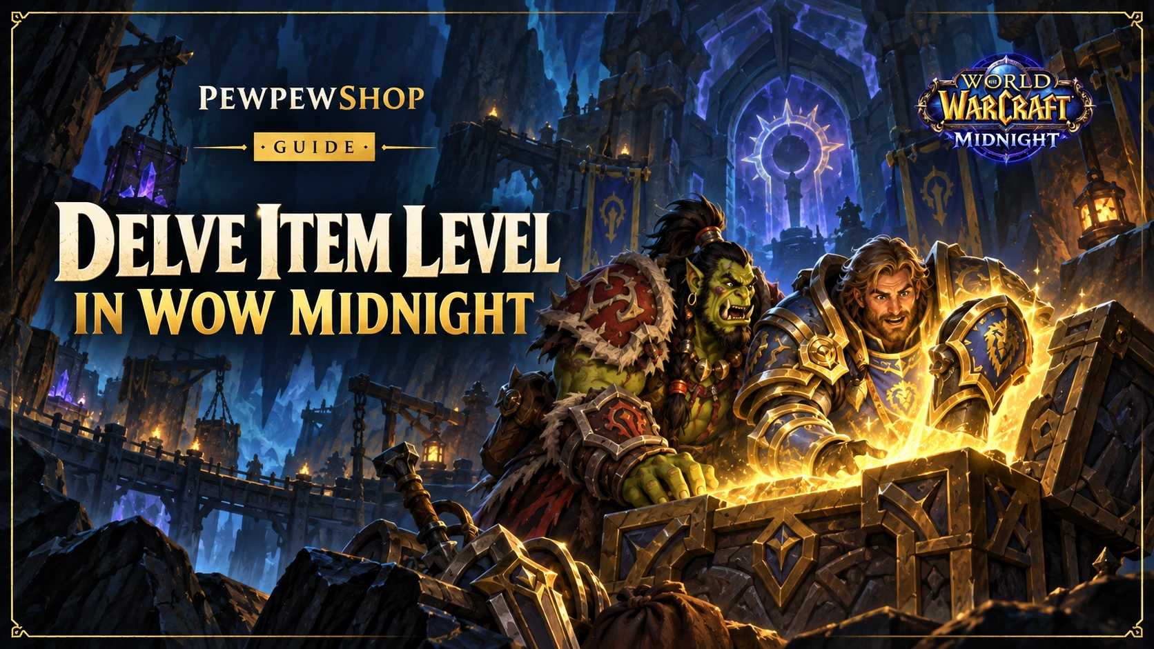 Delve Item Level in WoW Midnight: What Each Tier Drops — PEWPEWSHOP boosting guide