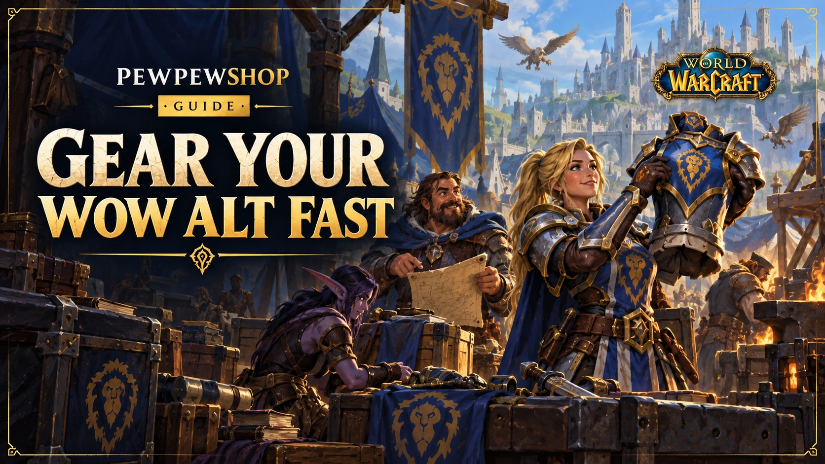 How to gear a WoW alt fast in 2026: catch-up systems that actually work — PEWPEWSHOP boosting guide
