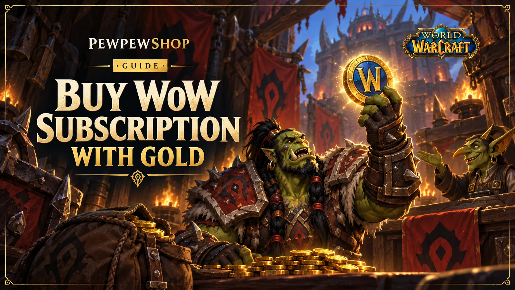 Buy WoW Subscription With Gold: The WoW Token — PEWPEWSHOP boosting guide