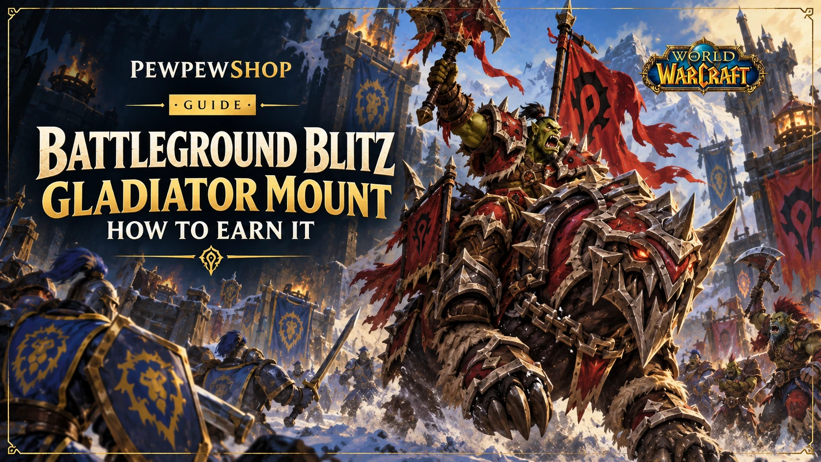 Battleground Blitz Gladiator Mount: How to Earn It — PEWPEWSHOP boosting guide