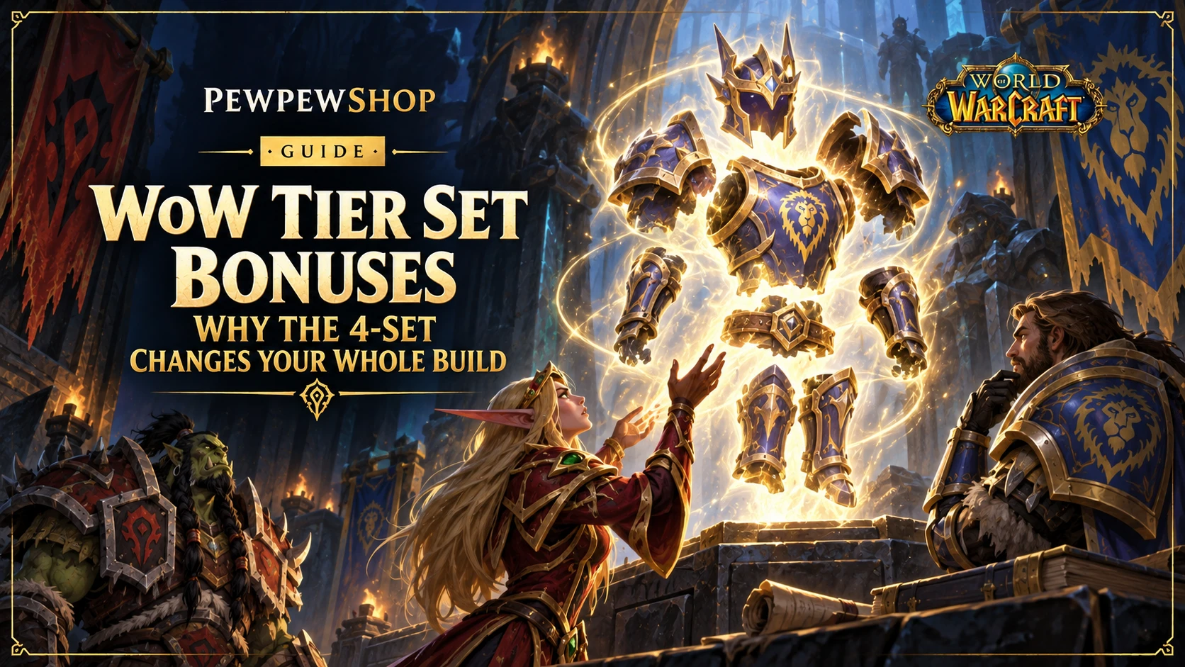 WoW Tier Set Bonuses: Why the 4-Set Changes Your Whole Build — PEWPEWSHOP boosting guide
