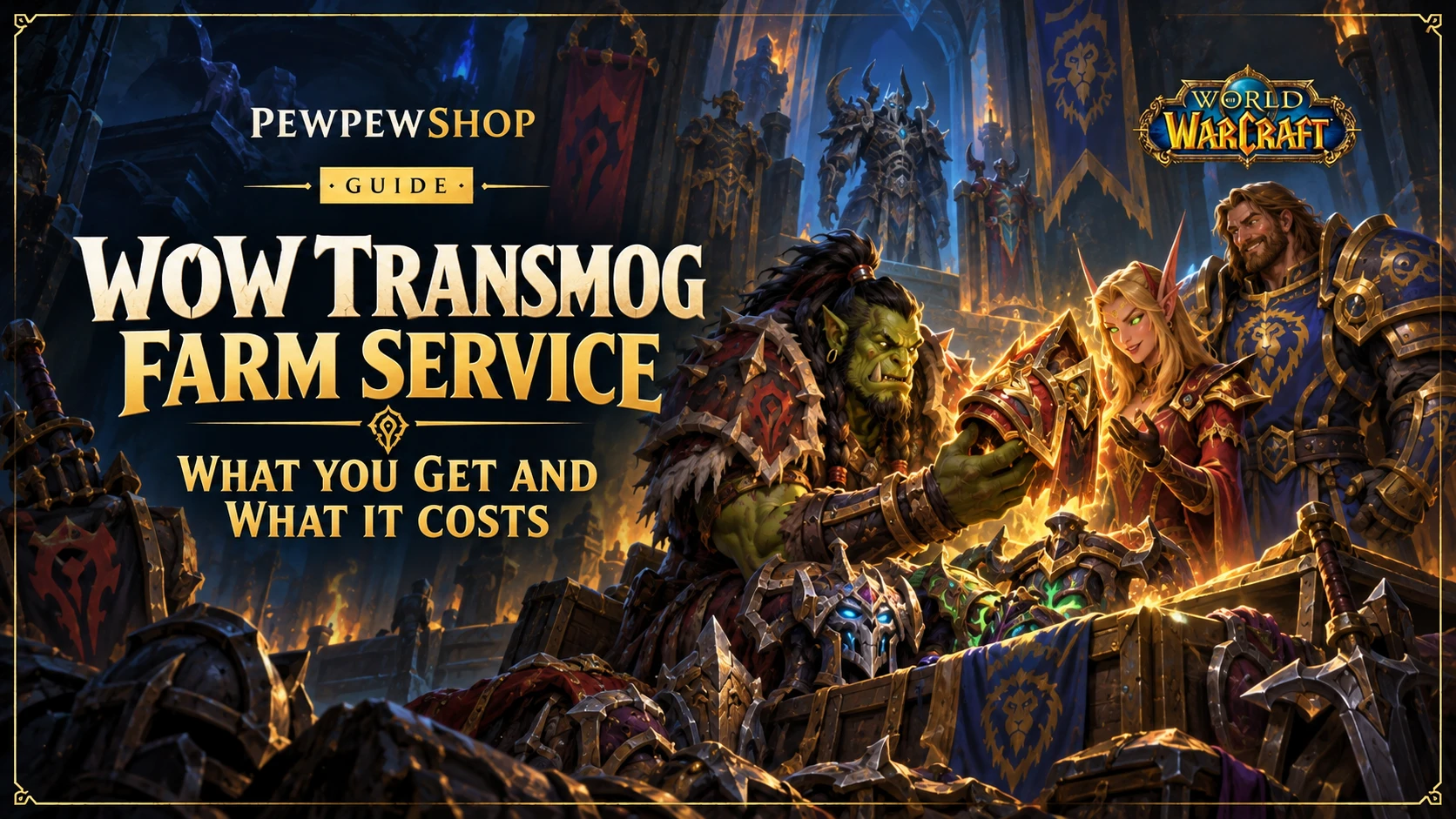 WoW Transmog Farm Service: What You Get and What It Costs — PEWPEWSHOP boosting guide