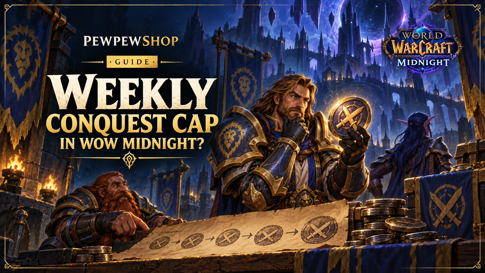 What Is the Weekly Conquest Cap in WoW Midnight? — PEWPEWSHOP boosting guide