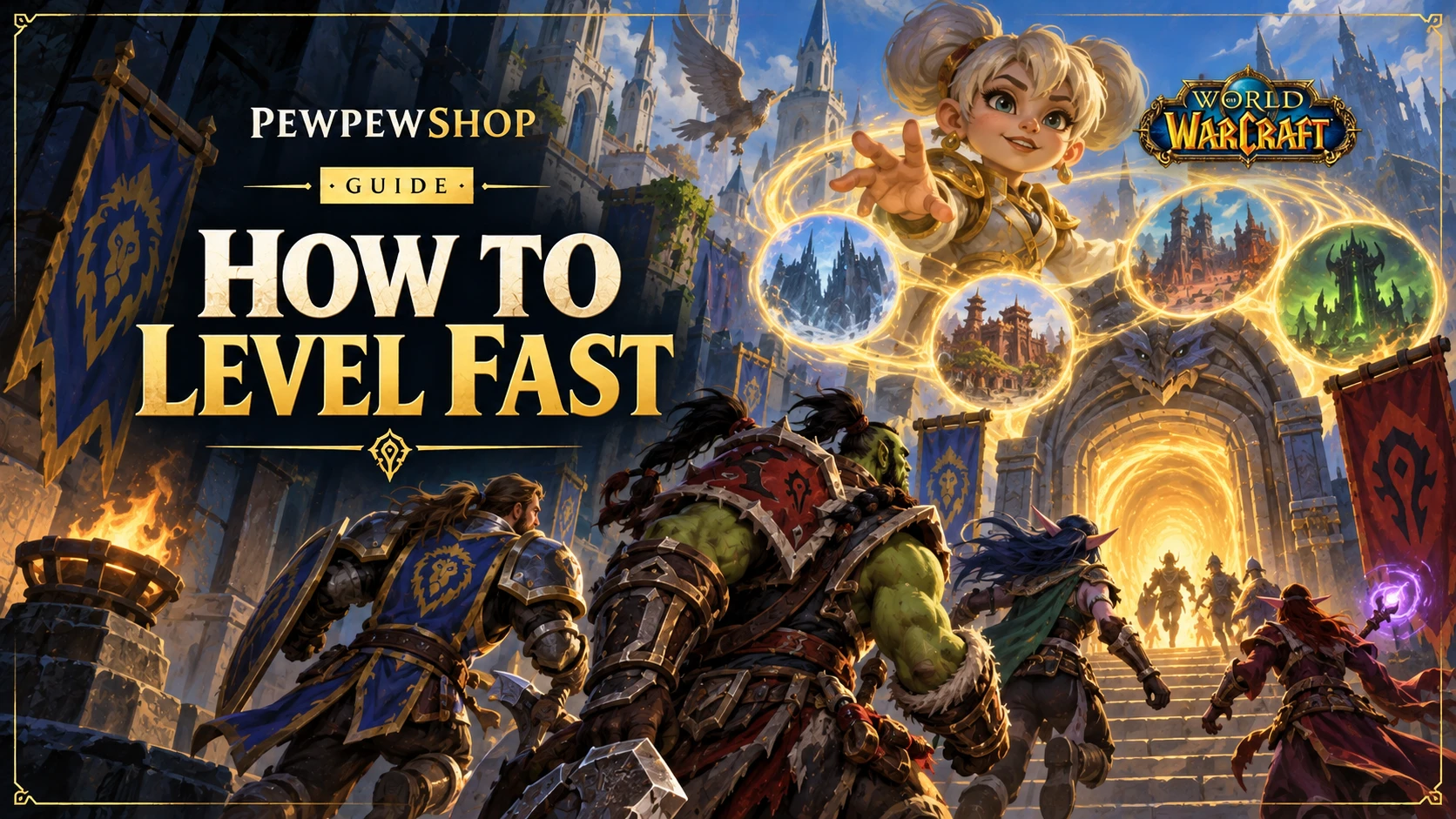 How to Level Fast in WoW — PEWPEWSHOP boosting guide