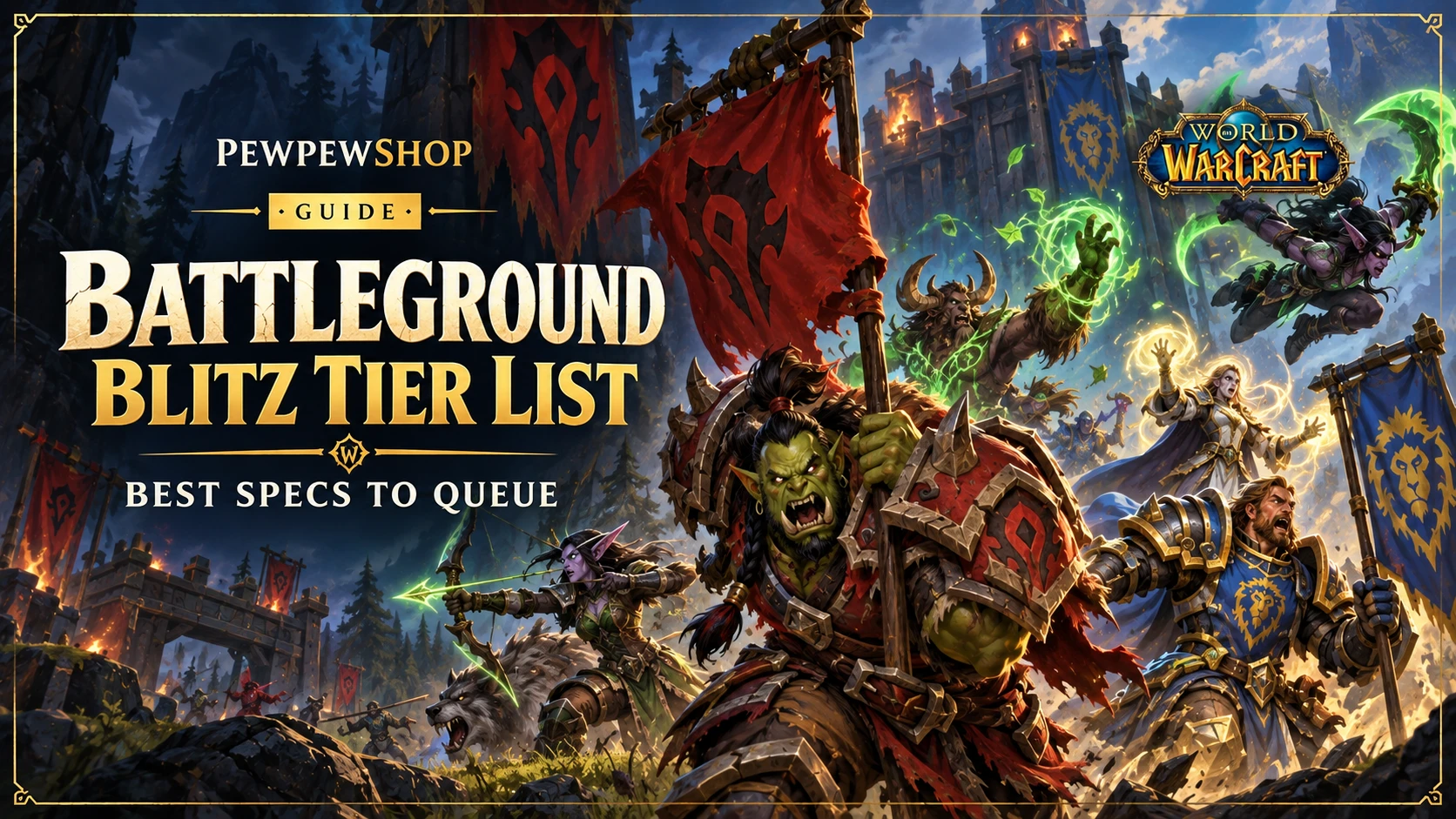 Battleground Blitz PvP Tier List: Best Specs to Queue — PEWPEWSHOP boosting guide