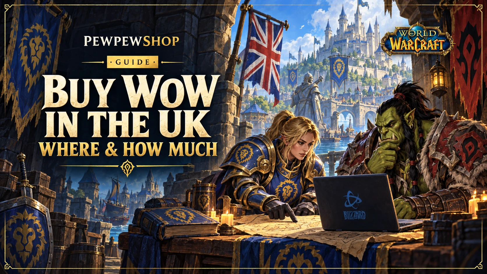 Buy WoW in the UK: Where & How Much (2026) — PEWPEWSHOP boosting guide