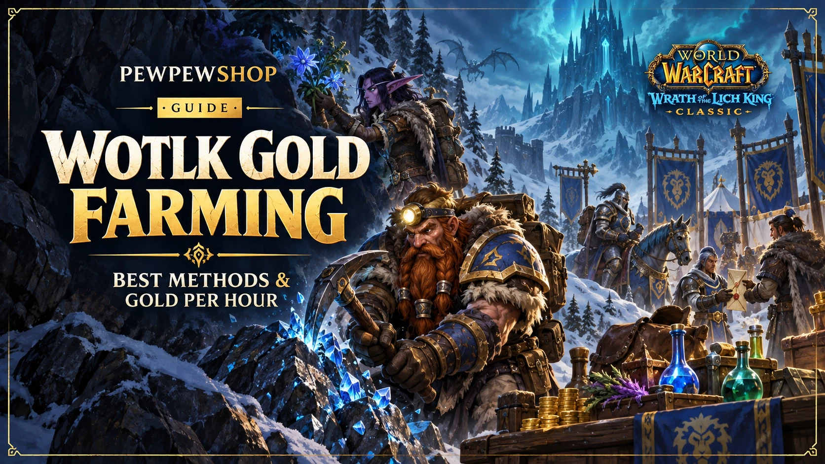 WotLK Gold Farming: Best Methods & Gold Per Hour — PEWPEWSHOP boosting guide