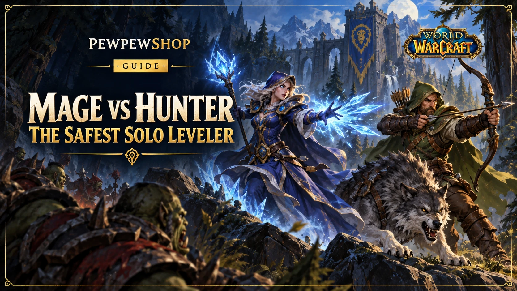 WoW Hardcore Mage vs Hunter: The Safest Solo Leveler — PEWPEWSHOP boosting guide