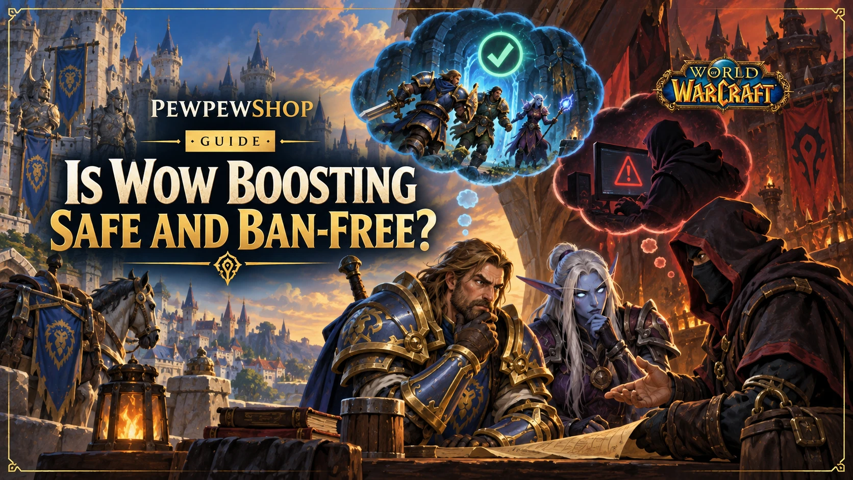 Is WoW Boosting Safe and Ban-Free in 2026? An Honest Risk Guide — PEWPEWSHOP boosting guide