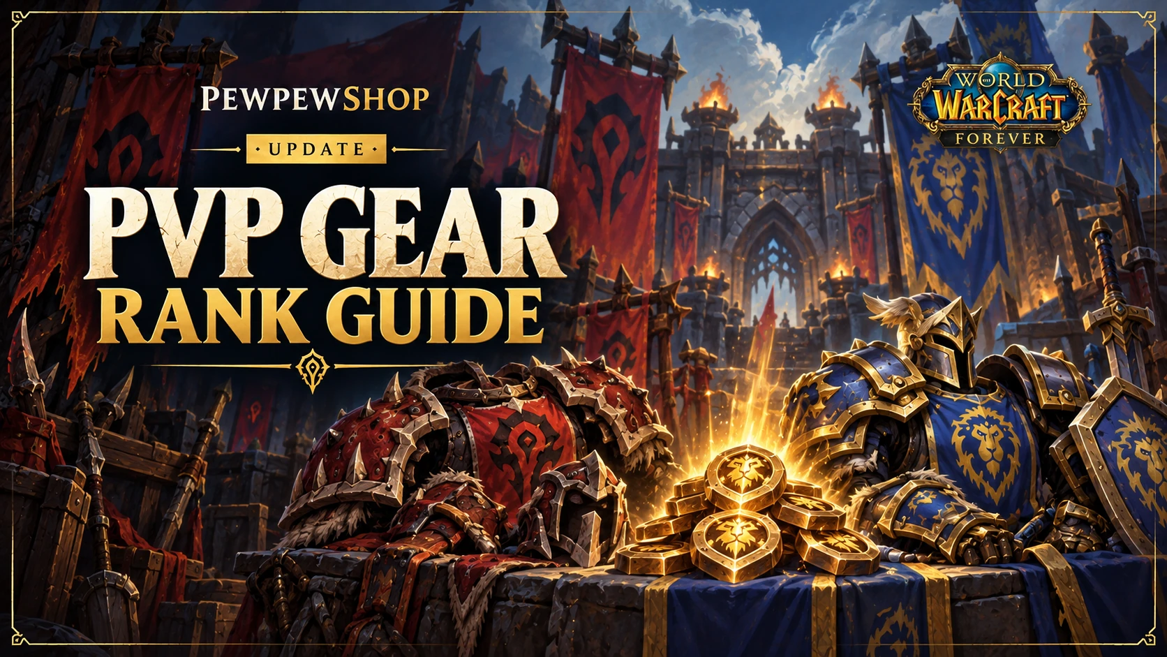 WoW: Forever PvP Gear: Blue and Epic Sets, Emboldened Seals, Ranks — PEWPEWSHOP boosting guide