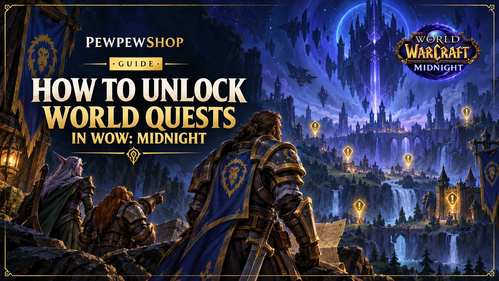 How to Unlock World Quests in WoW: Midnight — PEWPEWSHOP boosting guide