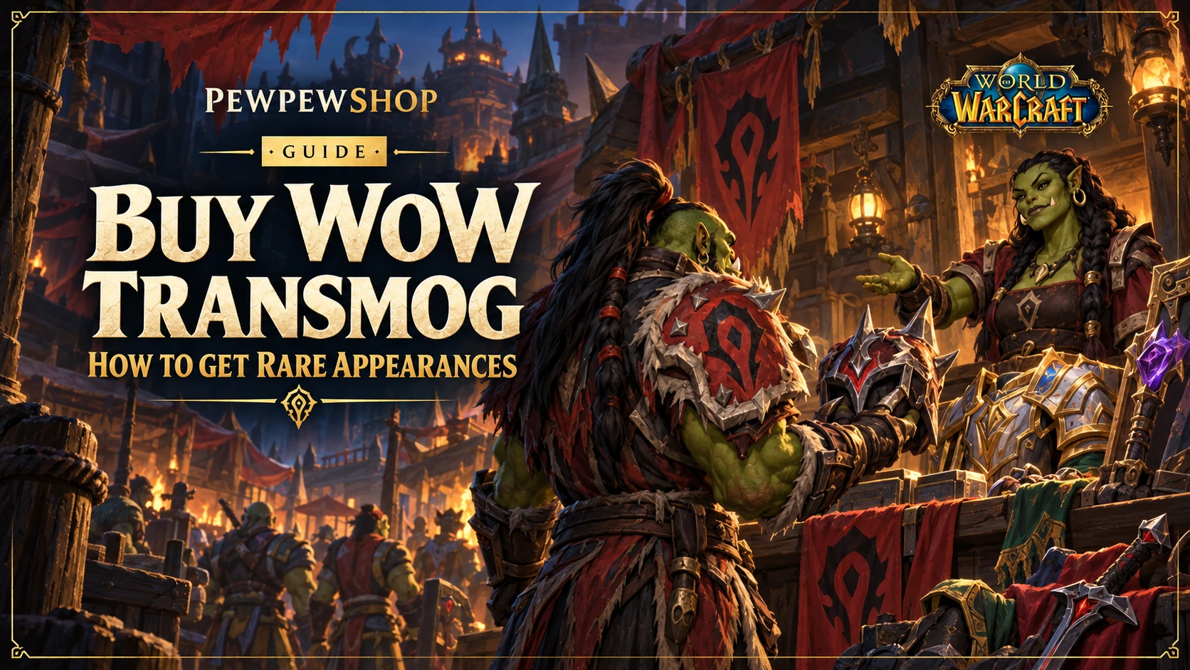 Buy WoW Transmog: How to Get Rare Appearances — PEWPEWSHOP boosting guide
